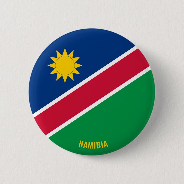 Namibia Flag Cute Patriotic Button (Front)