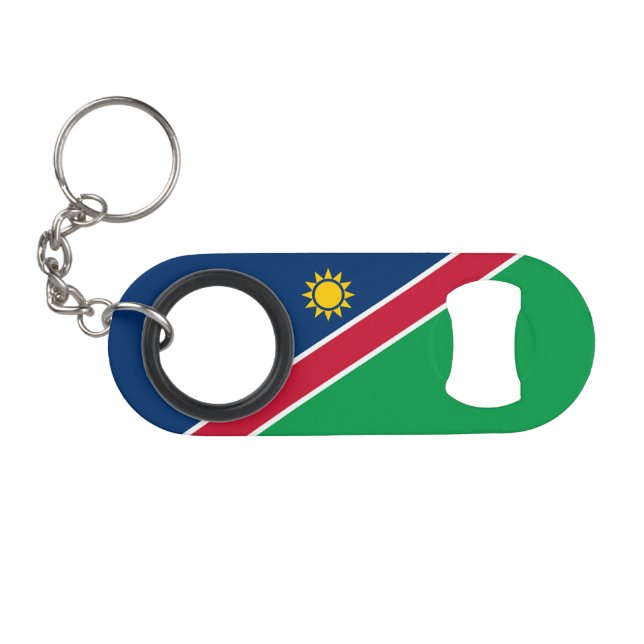 Namibia Flag Keychain Bottle Opener (Front (Horizontal))