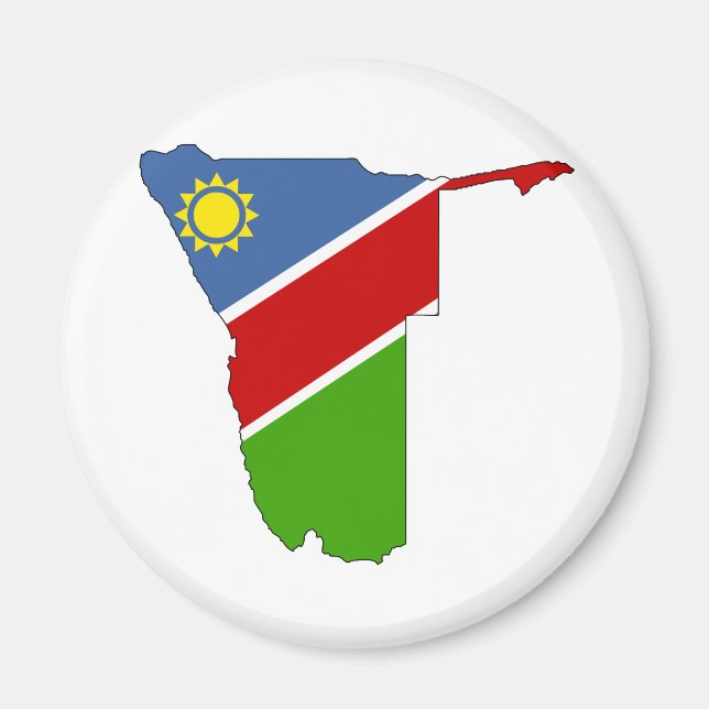 Namibia Flag Map full size Magnet (Front)