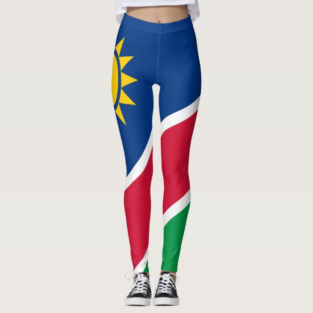 Namibia flag Namibian  Leggings (Front)