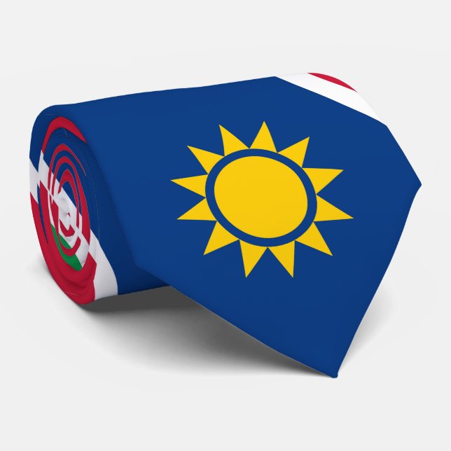 Namibia flag Namibian  Neck Tie (Rolled)