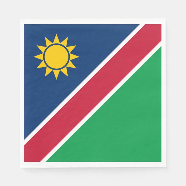 Namibia Flag Napkins (Front)