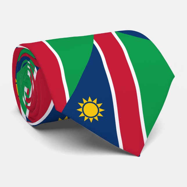 Namibia Flag Neck Tie (Rolled)