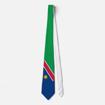 Namibia Flag Neck Tie by GrooveMaster at Zazzle
