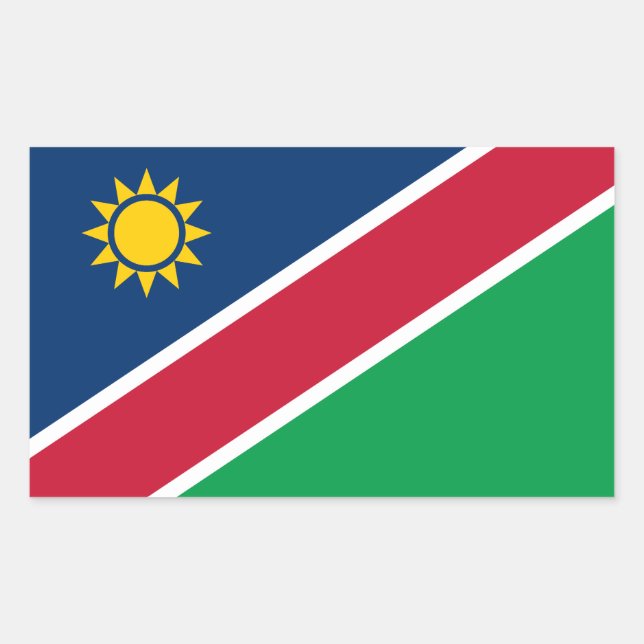 Namibia Flag Rectangular Sticker (Front)
