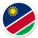 Namibia Flag Round Sticker