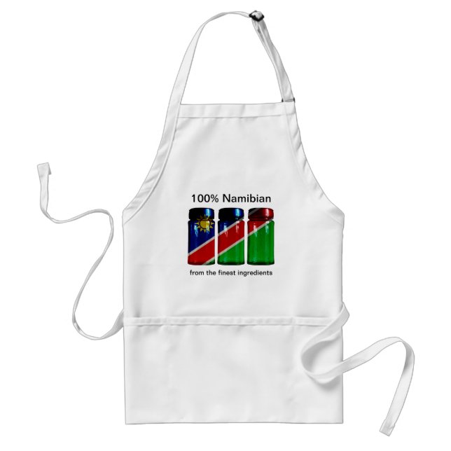 Namibia Flag Spice Jars Apron (Front)