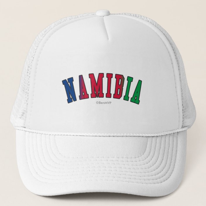Namibia in National Flag Colors Hat