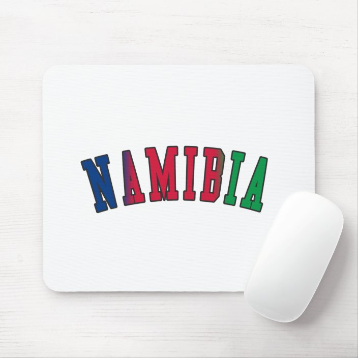 Namibia in National Flag Colors Mousepad