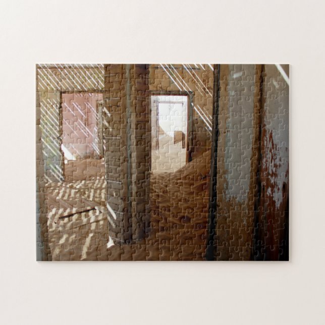 Namibia Kolmanskop House Dune Landscape Ghost Town Jigsaw Puzzle (Horizontal)
