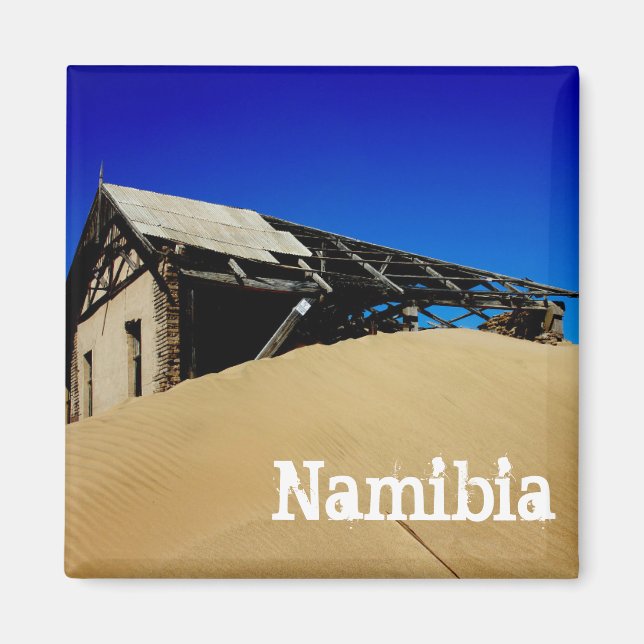 Namibia Kolmanskop House Dune Landscape Ghost Town Magnet (Front)