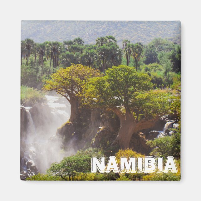 Namibia Kunene River Epupa Falls Landscape Nature Magnet (Front)