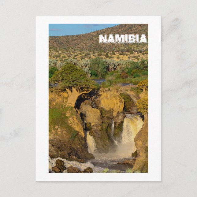 Namibia Kunene River Epupa Falls Landscape Nature Postcard (Front)