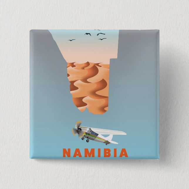 Namibia map button (Front)