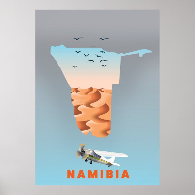 Namibia map poster (Front)