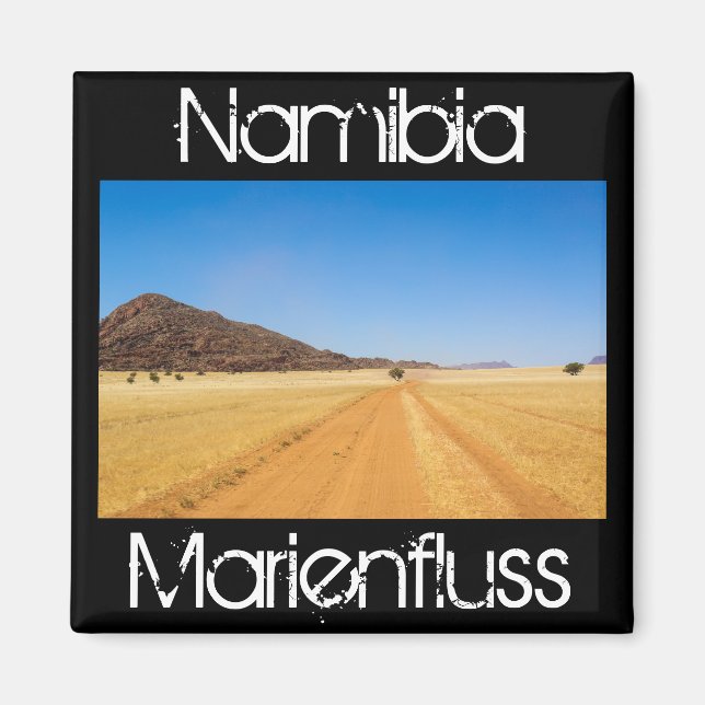 Namibia Marienfluss Savannah Landscape Nature Magnet (Front)