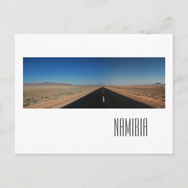 Namibia Namib Desert Road Landscape Nature Postcard (Front)