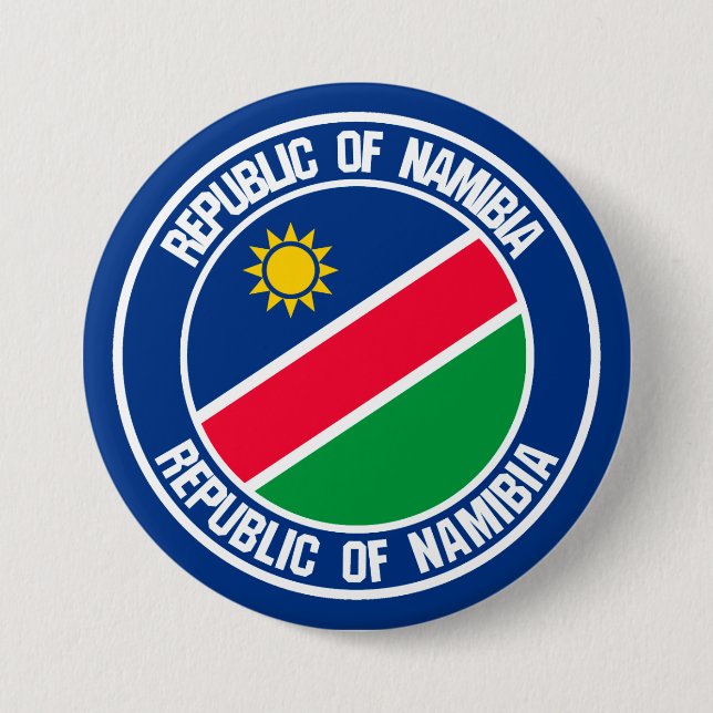 Namibia Round Emblem Button (Front)