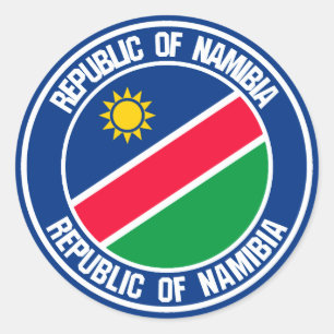 Namibia Round Emblem Classic Round Sticker