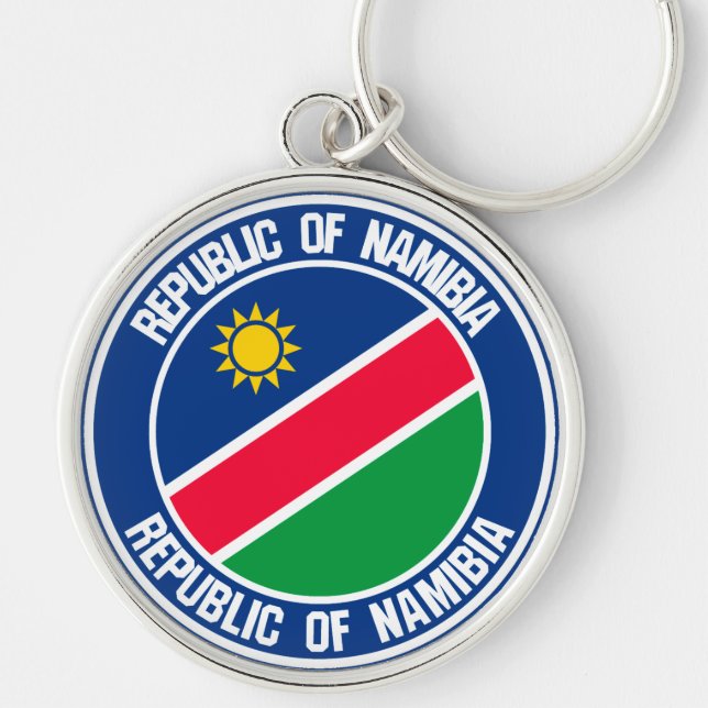 Namibia Round Emblem Keychain (Front)