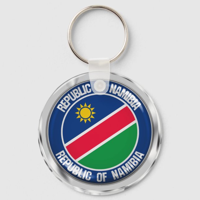 Namibia Round Emblem Keychain (Front)