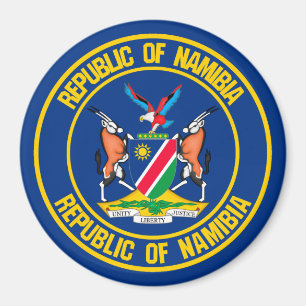 Namibia Round Emblem Magnet