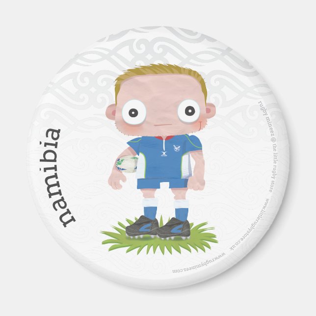 Namibia Rugby Fridge Magnet (Front)