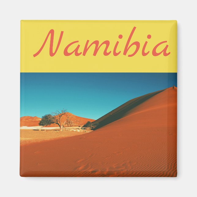 Namibia Sand Dune Landscape View Magnet (Front)
