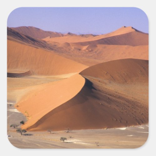 Namibia Sossuvlei Dunes Aerial scenic Square Sticker