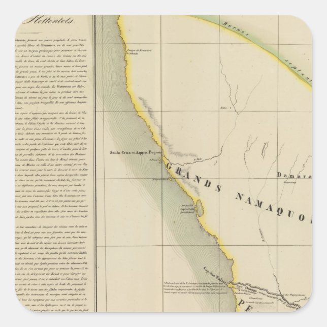 Namibia, South Africa 50 Square Sticker (Front)