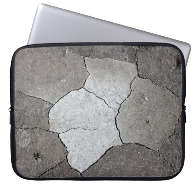 Namibian Desert Cracked Mud Laptop Sleeve (Front)