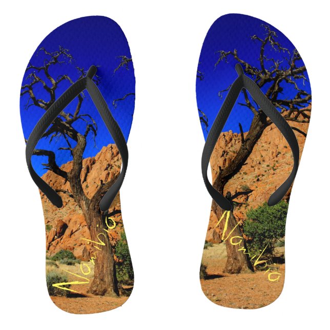 Namibian Landscape Tree Flip Flops (Footbed)