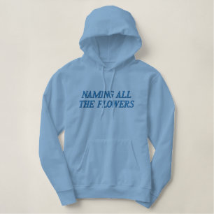 Naming All the Flowers embroidered sweatshirt 