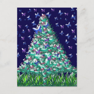 Naming Christmas Tree Holiday Postcard