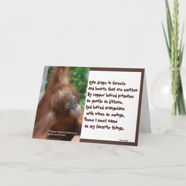 Naming My Favorite Things wildlife notecards (Front)