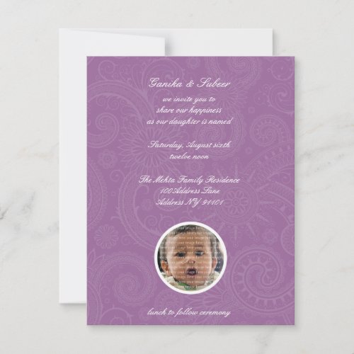 Namkaran Baby Naming Invitations