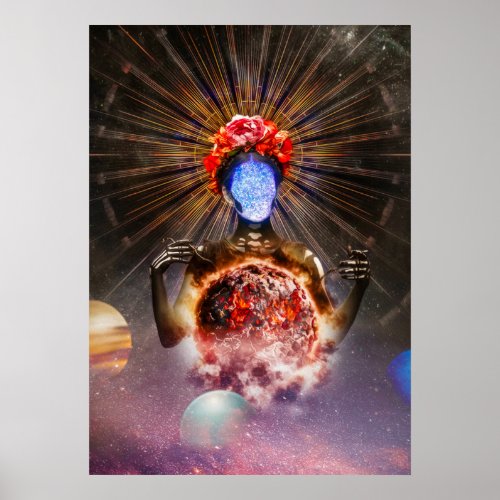 Nammu Sumerian Goddess Fantasy Photo Manipulation Poster