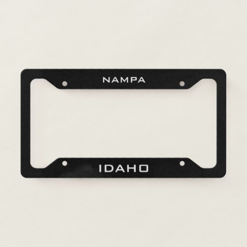 Nampa Idaho  License Plate Frame