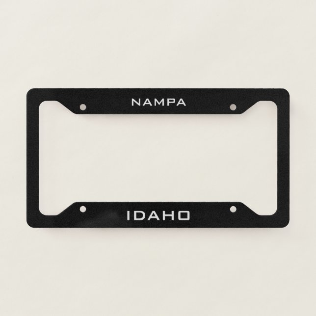 Nampa Idaho  License Plate Frame (Front)