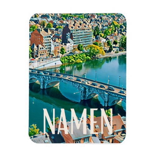Namur Belgique Photo Vintage  Magnet
