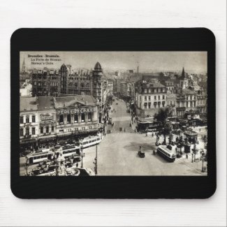 Namur's Gate Brussels Belgium Vintage 1932 Mouse Pad