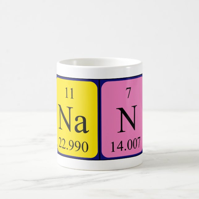 Nan periodic table name mug (Center)