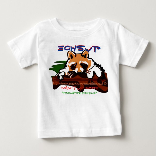 "NAN-tuh-coke~tidewater people." Baby T-Shirt (Front)