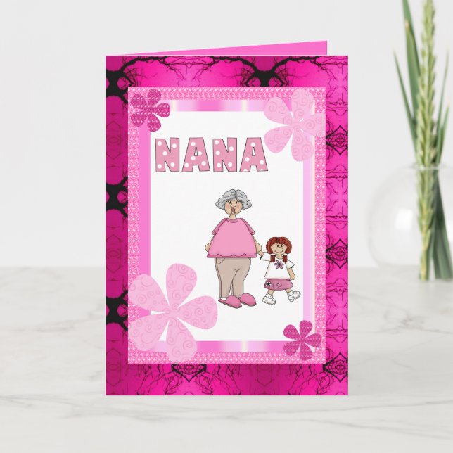 Nana And Granddaughter Card (Front)