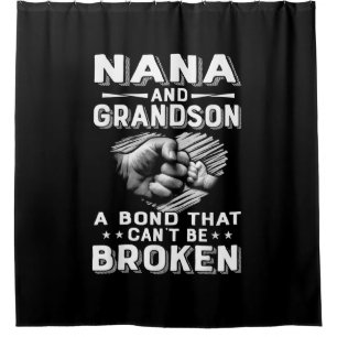 Nana And Grandson A Bond That Cant Be Broken Shower Curtain