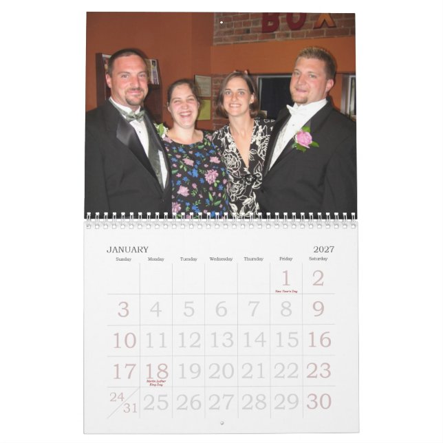 Nana and Granpa Willie Calendar (Jan 2027)