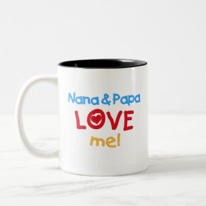 Nana and Papa Love Me mug
