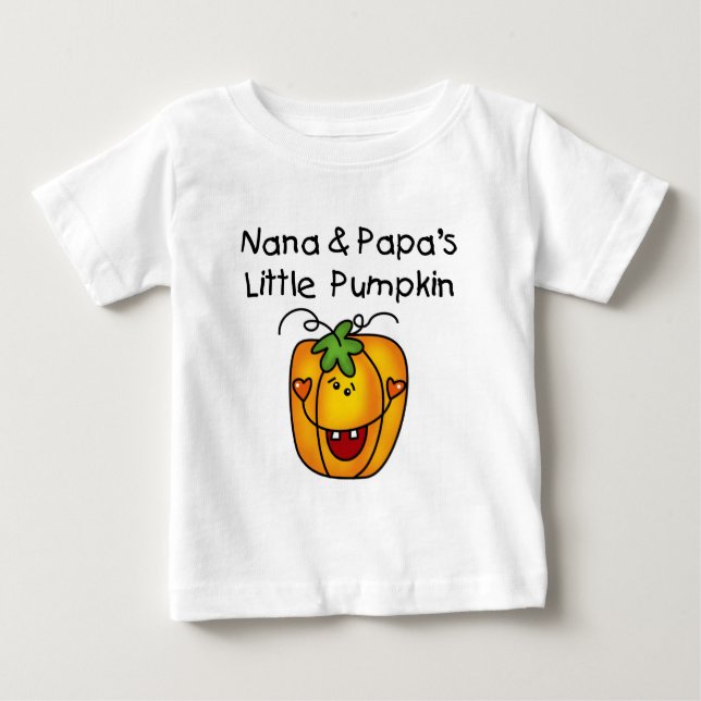 Nana and Papa's Little Pumpkin T-shirts (Front)