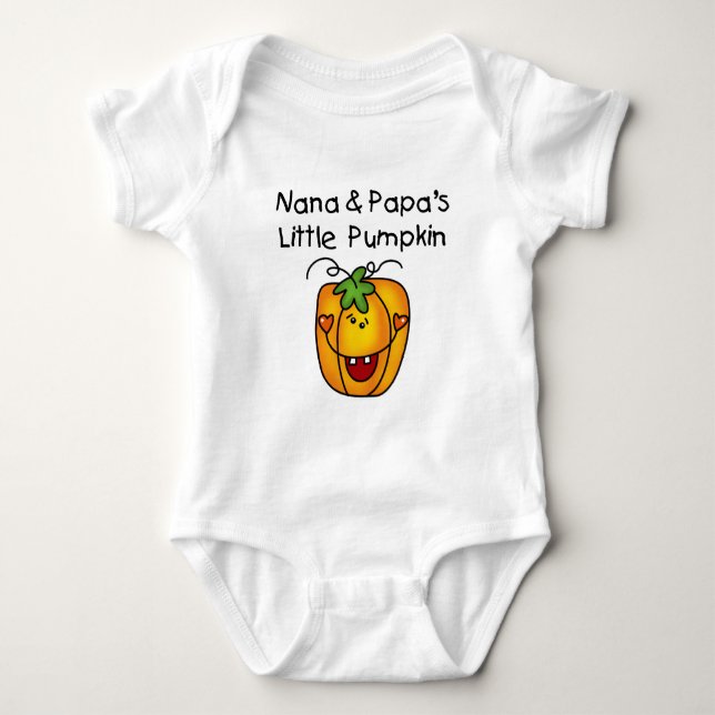 Nana and Papa's Little Pumpkin T-shirts (Front)