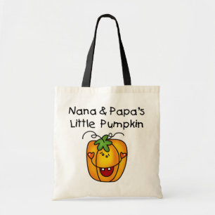 Nana and Papa's Little Pumpkin T-shirts Tote Bag